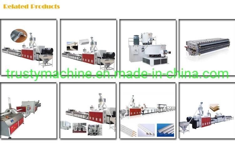 Twin Conical Screw PVC/UPVC Profile Extrusion Production Line