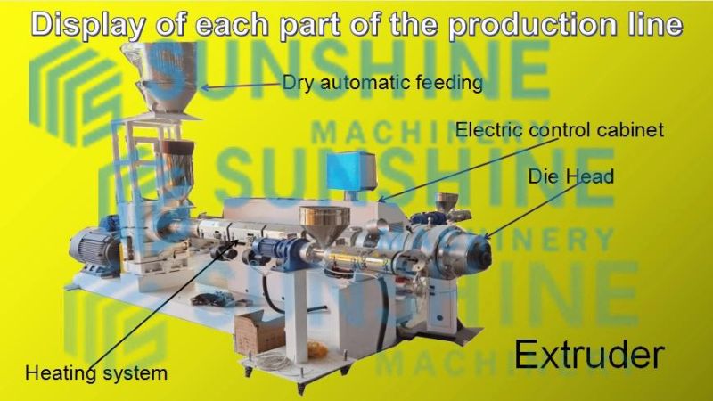 PVC Electrical Conduit Water Supply Drainage Sewer Pipe Extrusion Making Machine