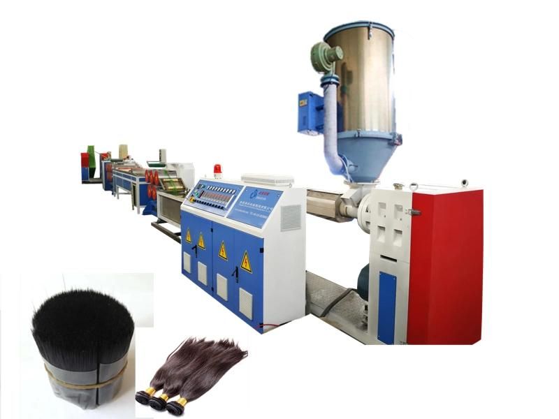 Plastic Artificial Wig Synthetic Hair Fiber Filament Extruder Machine