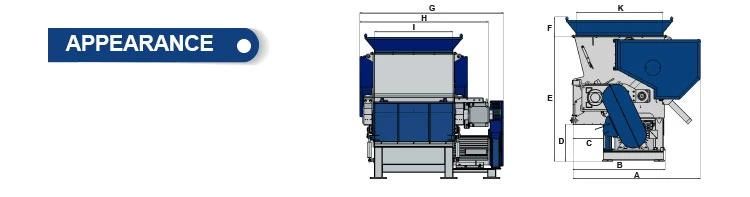 Plastic Shredder/Single Shaft Shredder/HDPE Pipe Shredder/Plastic Drum Shredder/Plastic Film Shredder/Block Shredder/Plastic Bag Shredder/Double Shaft Shredder