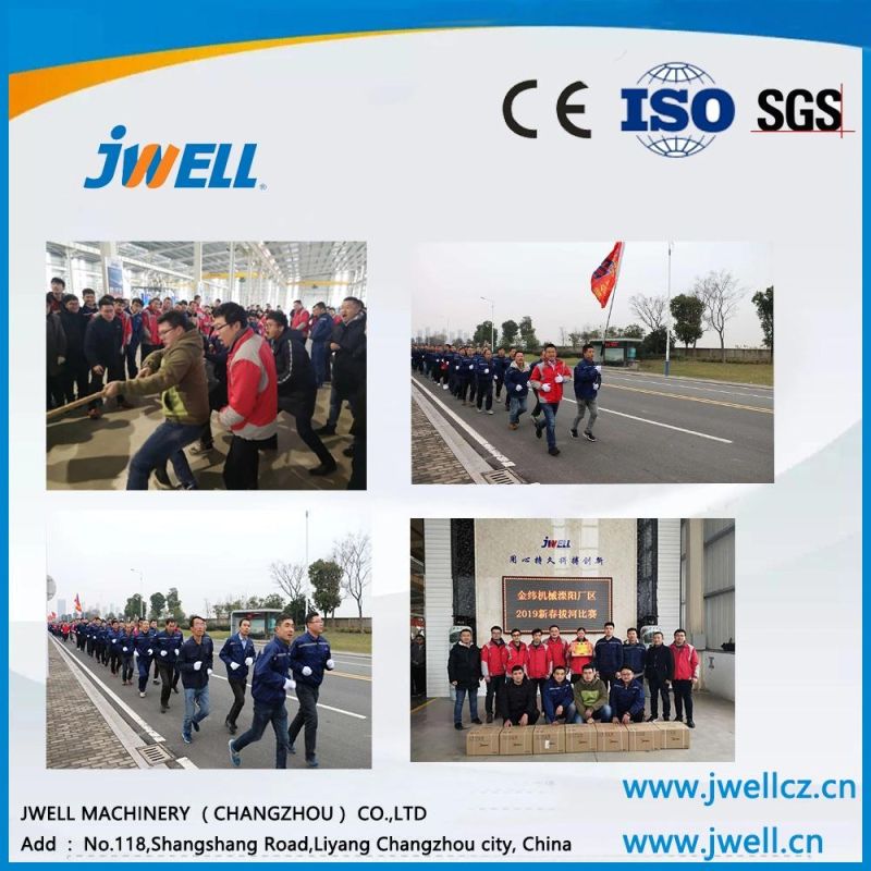 Jwell Plastic Recycling PE/PE WPC/ PVC/PVC Foam Board Used in Cupboard/Floor/Advertisement Board Extruder Machine