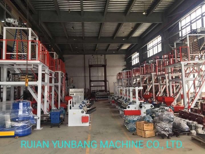 High Speed Rotary Die Head HDPE LDPE LLDPE PE Film Blowing Machine Plastic Extruder Biodegradable Plastic Blown Film Blowing Extrusion Machinery