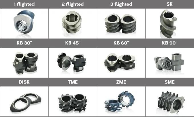 Zsk240 Screw Elements Screw Segements for Twin Screw Extruder