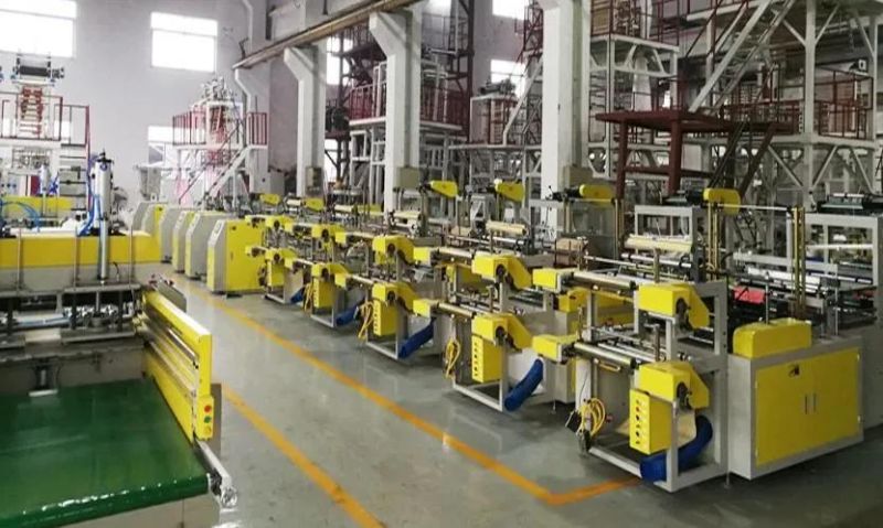 Three Layer Co-Extrusion HDPE Nylon Extruder Machine Plastic Film Blowing Machine