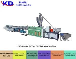 Two Die Head Cavity PVC Tube Extrusion Plastic Machines