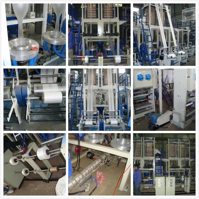 High Output Double Die Head T-Shirt Plastic Film Blowing Machine