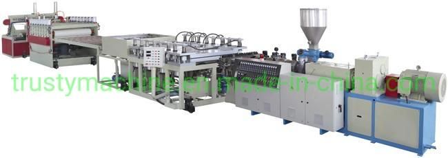 WPC PVC Plastic Crust Foam Board Making Twin Screw Extruder Extrusion Production Machine