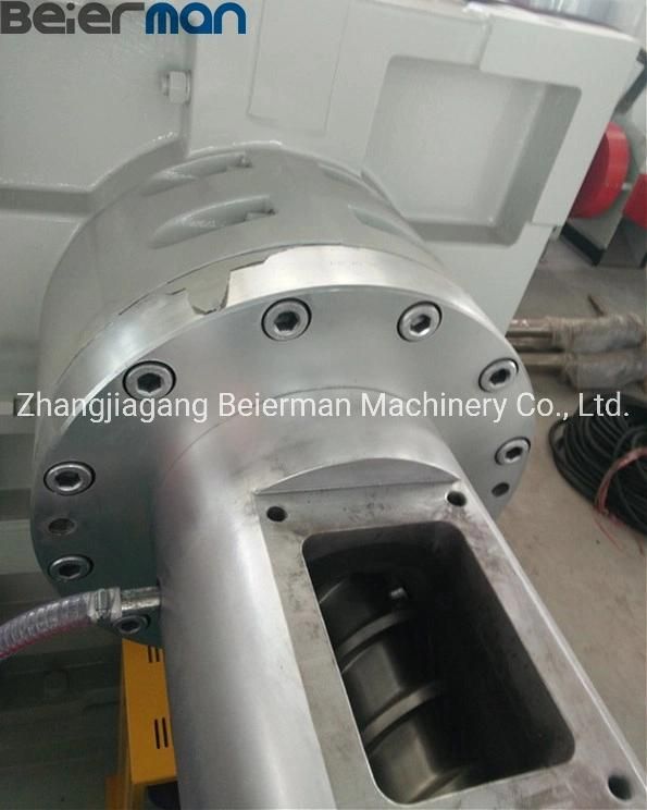 18.5kw Motor Power Sj45/33 Single Screw Extruder for Extrusion Pet PP PE Material Guomao Gearbox