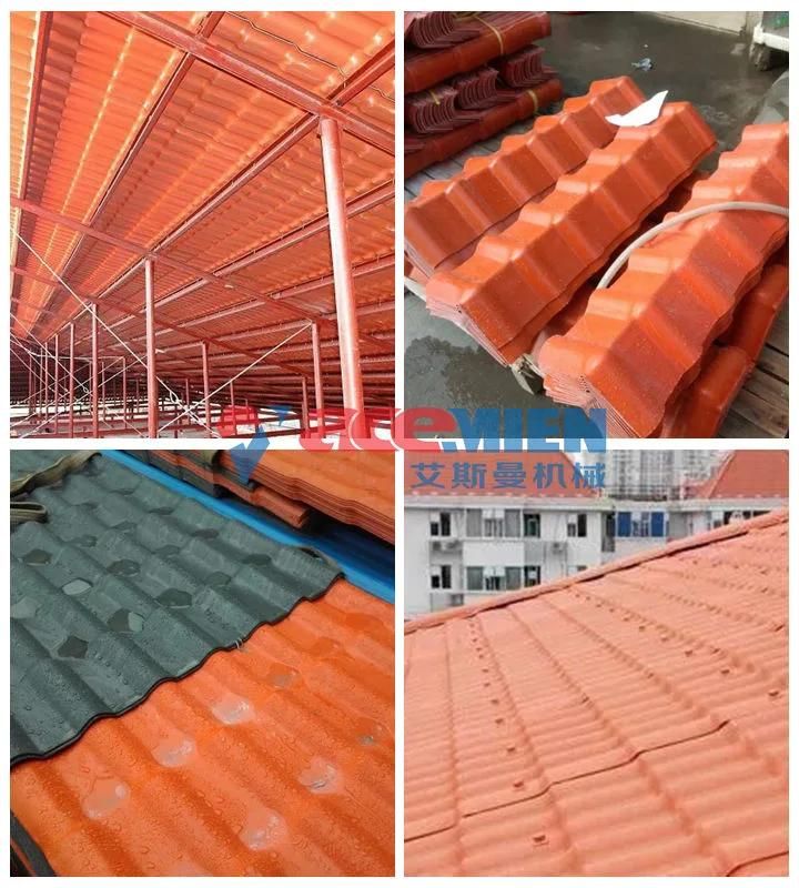 Hot Sale Asia Durable PVC Glazed Roof Tile Sheet Forming Making Machine