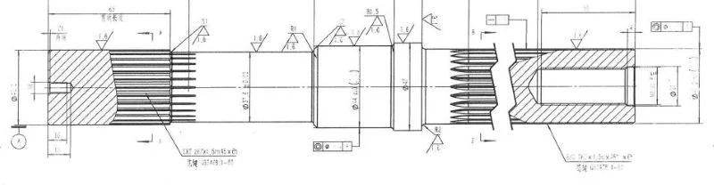 Zse110 Extruder Screw Shafts for BOPP/BOPET Twin Screw Extruder