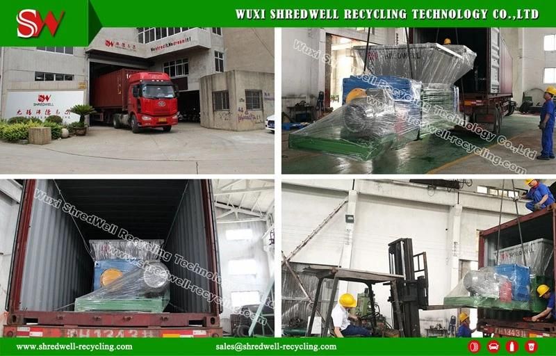 Double Shaft Scrap Tire Granulator for Recycling Waste Tyre