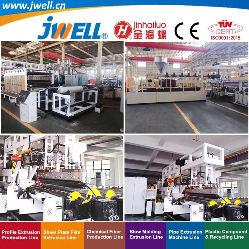 Jwell -TPU Film Making Machine Extrusoin Plastic Recycling Machinery Used in Field of Shoe Clothes Sport Equipment and Car Seat Material