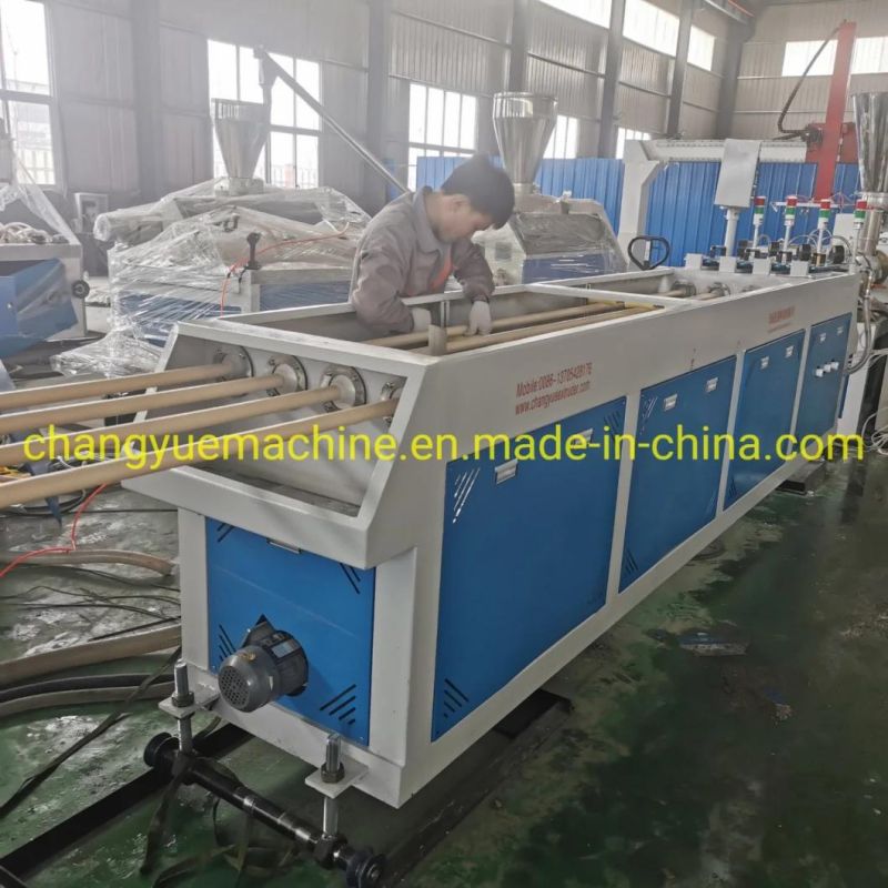 Dual / 4 Cavity PVC CPVC UPVC Electricity Cable Conduit Pipe Extrusion Line