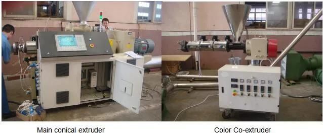 Plastic PVC Colorful Blind Sheet/Window Curtain Profile Extrusion Production Line