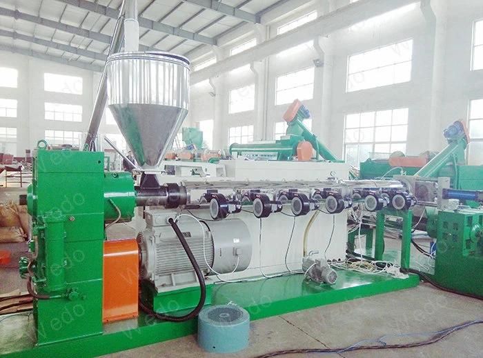 High Standard Plastic Flakes Pelletiizng Machine