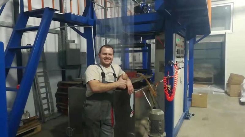 Rotating High Speed Film Blowing Machine on PVC Material