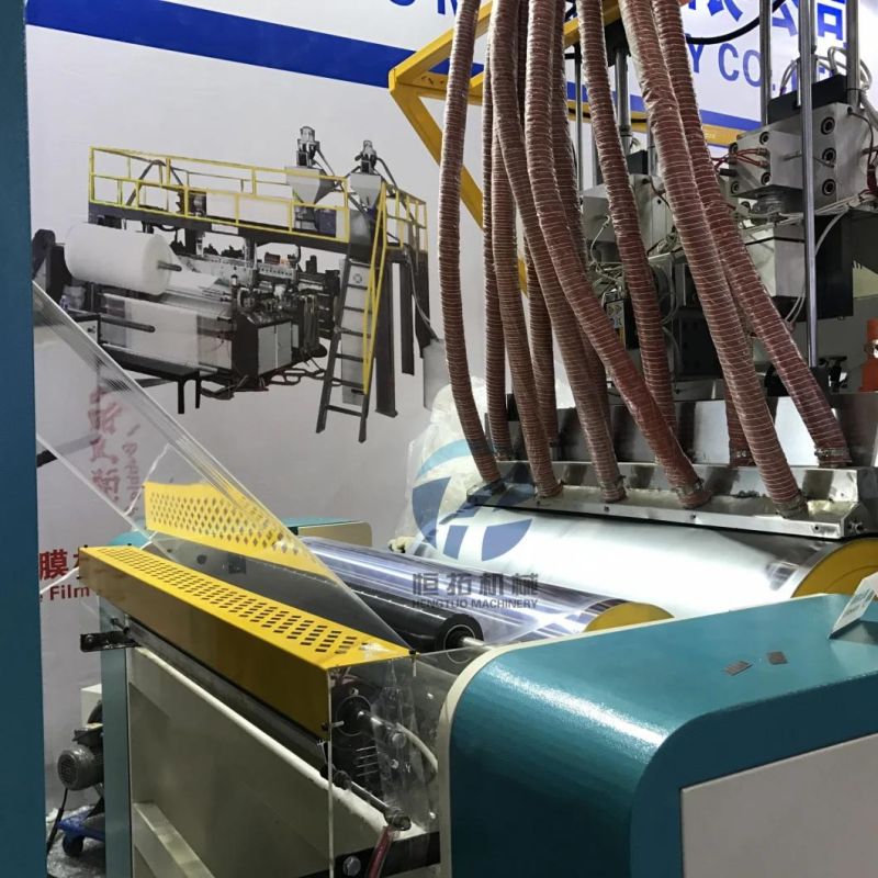 PE LLDPE Double Layer Automatic Stretch Wrap Film Casting Machine for Package and Food