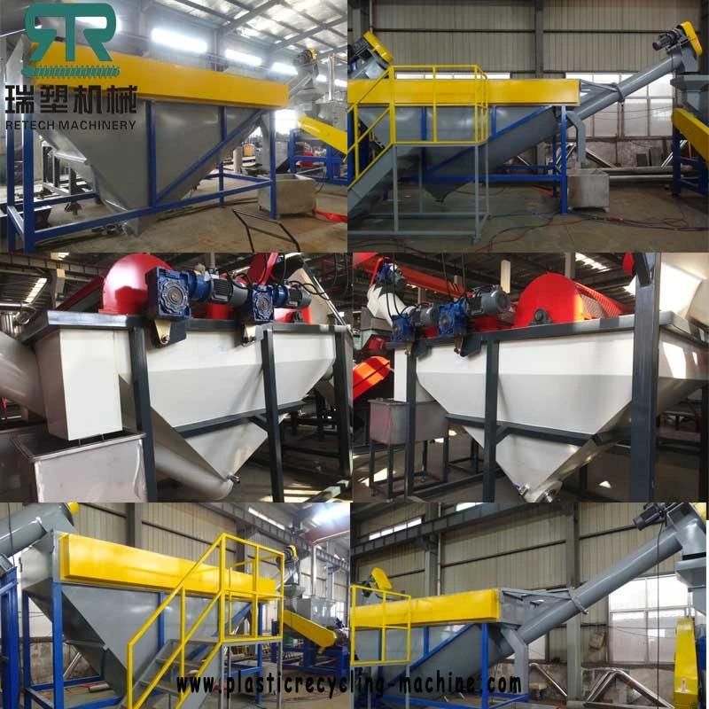 500kg/Hr-1000kg/Hr Plastic Barrel/Jar/Tank/Basket/Scrap HDPE Bottle Recycling Machine