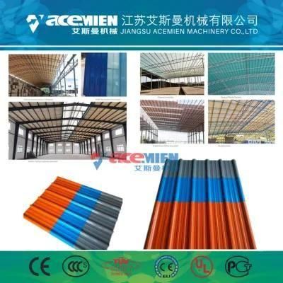 PVC ASA Colored Roof Tile Plastic Roofing Sheet Glazed Wall Plastic Machinery