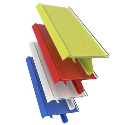 Supermarket Price Label Clip Shelf Strip Price Tag Plastic Extrusion Profile Production ...