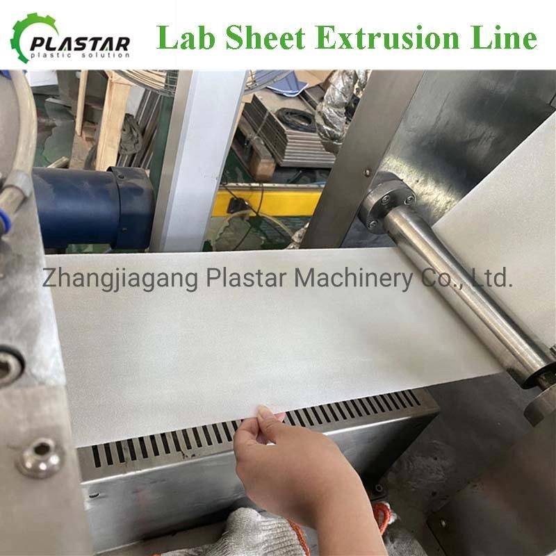 Pcl PP PU Pet PE Peek EVA Plastic Sheet Extruder Production Line Extrusion Machine for Laboratory