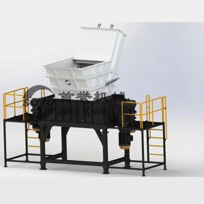 Widely Used Multifunction Double Shaft Shredder for Crushing Scrap Clothes