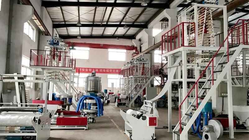 Three Layer Co-Extrusion HDPE Nylon Extruder Machine Plastic Film Blowing Machine