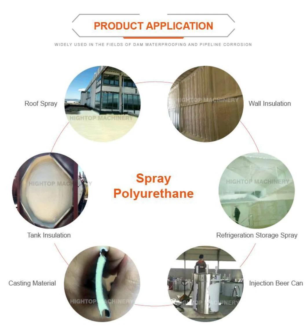 Portable Small High Pressure PU Polyurethane Foam Insulation Spray Machine for Roof and Wall Thermal Insulation