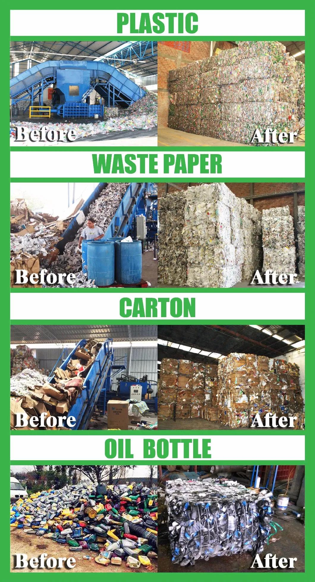 Horizontal Plastic Bottle Baling Machine Compress Baler