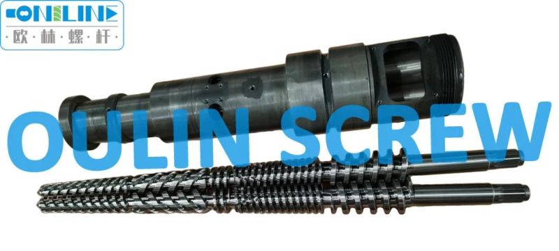 Cincinnati Milacron Cmt 45/97 Twin Conical Screw and Barrel for PVC Profiles