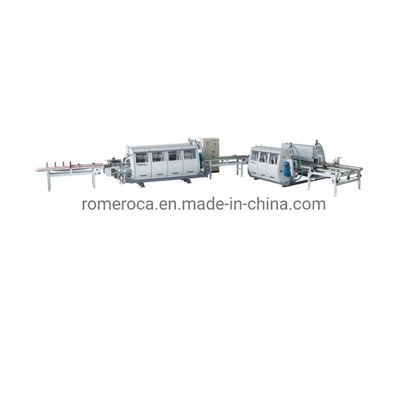 Woodworking Machine Automatic Double End Tenoner Click Making Machine Flooring Production Line