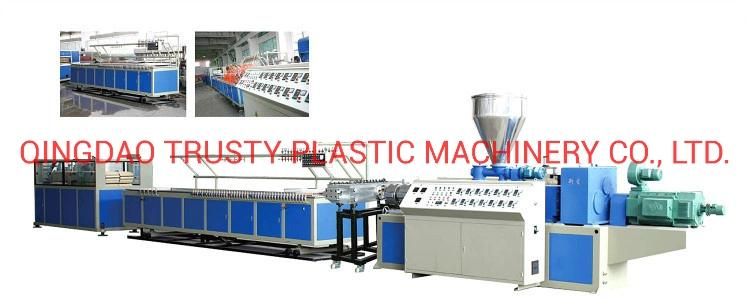 PP/PE PVC WPC Wood Plastic Composite Decking Floor Fence Post Window Profile Making Machine