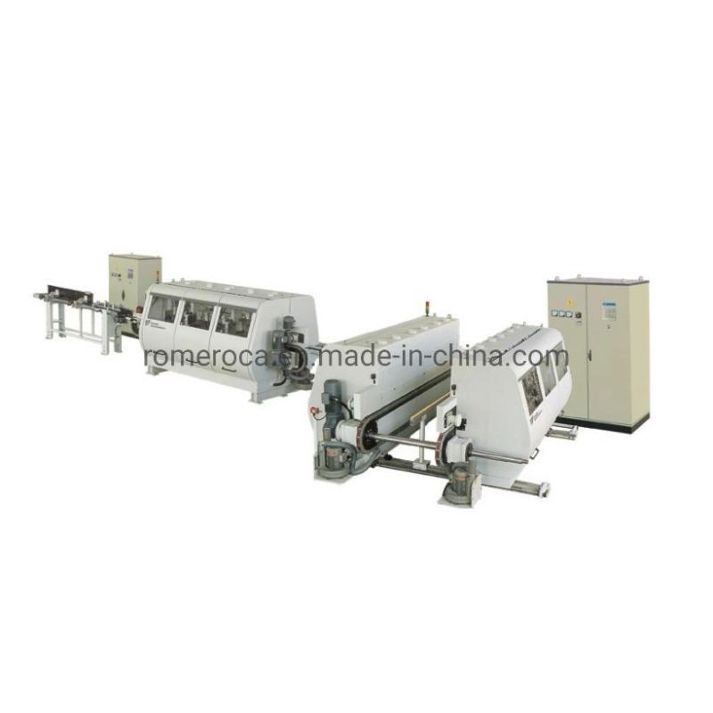 Woodworking Machine Automatic Double End Tenoner Click Making Machine Flooring Production Line