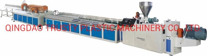 PP/PE PVC WPC Wood Plastic Composite Decking Floor Fence Post Window Profile Making Machine