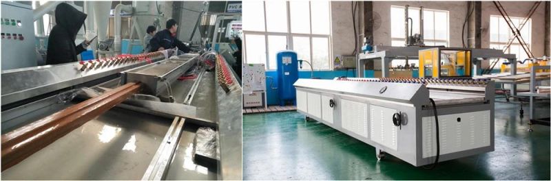 1000 1200mm PVC UPVC WPC Door Panel and Door Frame Making Machine Turnkey Project