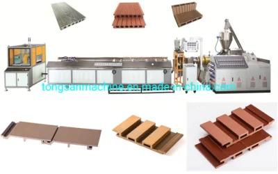 Wood Plastic PP PE PVC WPC Profile Production Line Composite Panel Formwork Plate Making ...