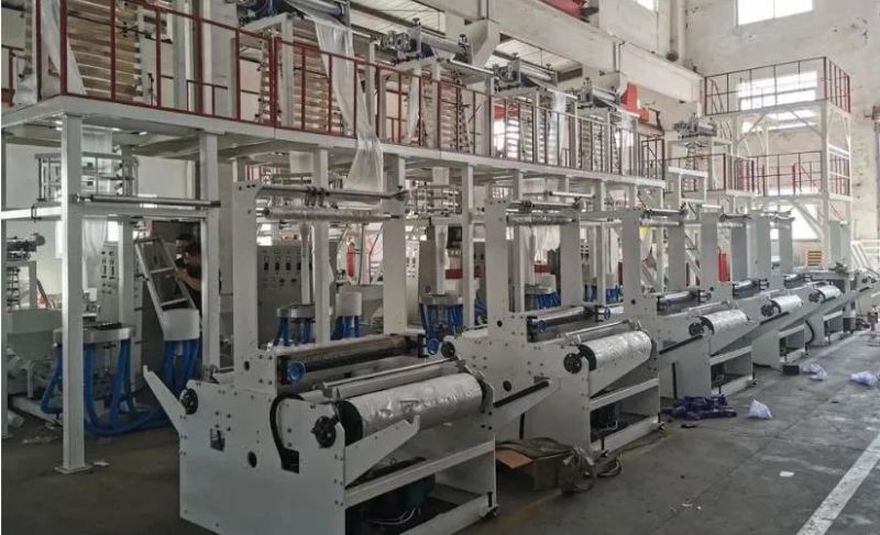 Three Layer Co-Extrusion HDPE Nylon Extruder Machine Plastic Film Blowing Machine