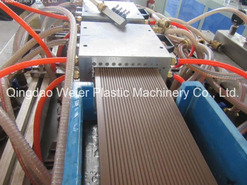 Wood Plastic Compound PE WPC Decking Profile Extruder Machine (SJSZ-65/132, SJSZ-51/105)