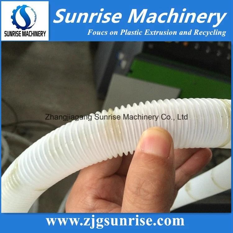 Plastic HDPE PE PVC Single Wall Corrugated Pipe Soft Hose Extrusion Making Machine