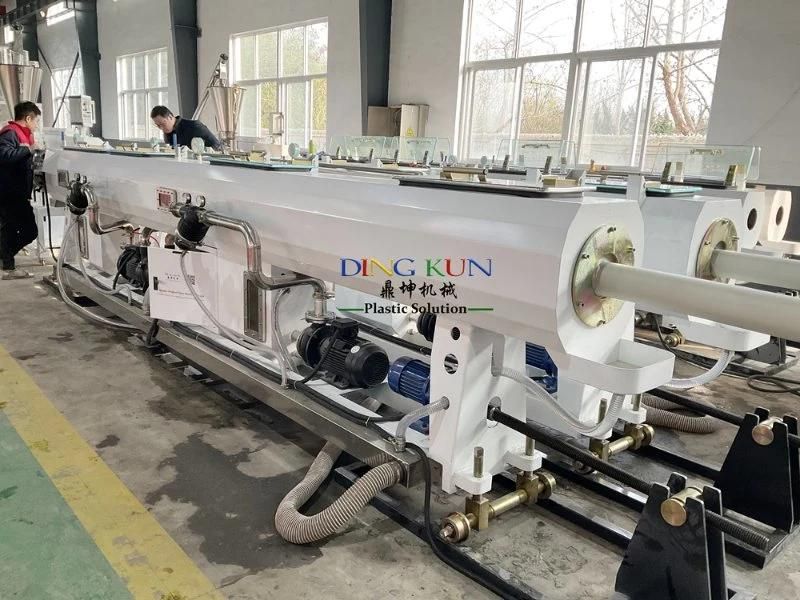 Electric PVC Pipe Machine / Plastic Water Pipe Extrusion Machine Line