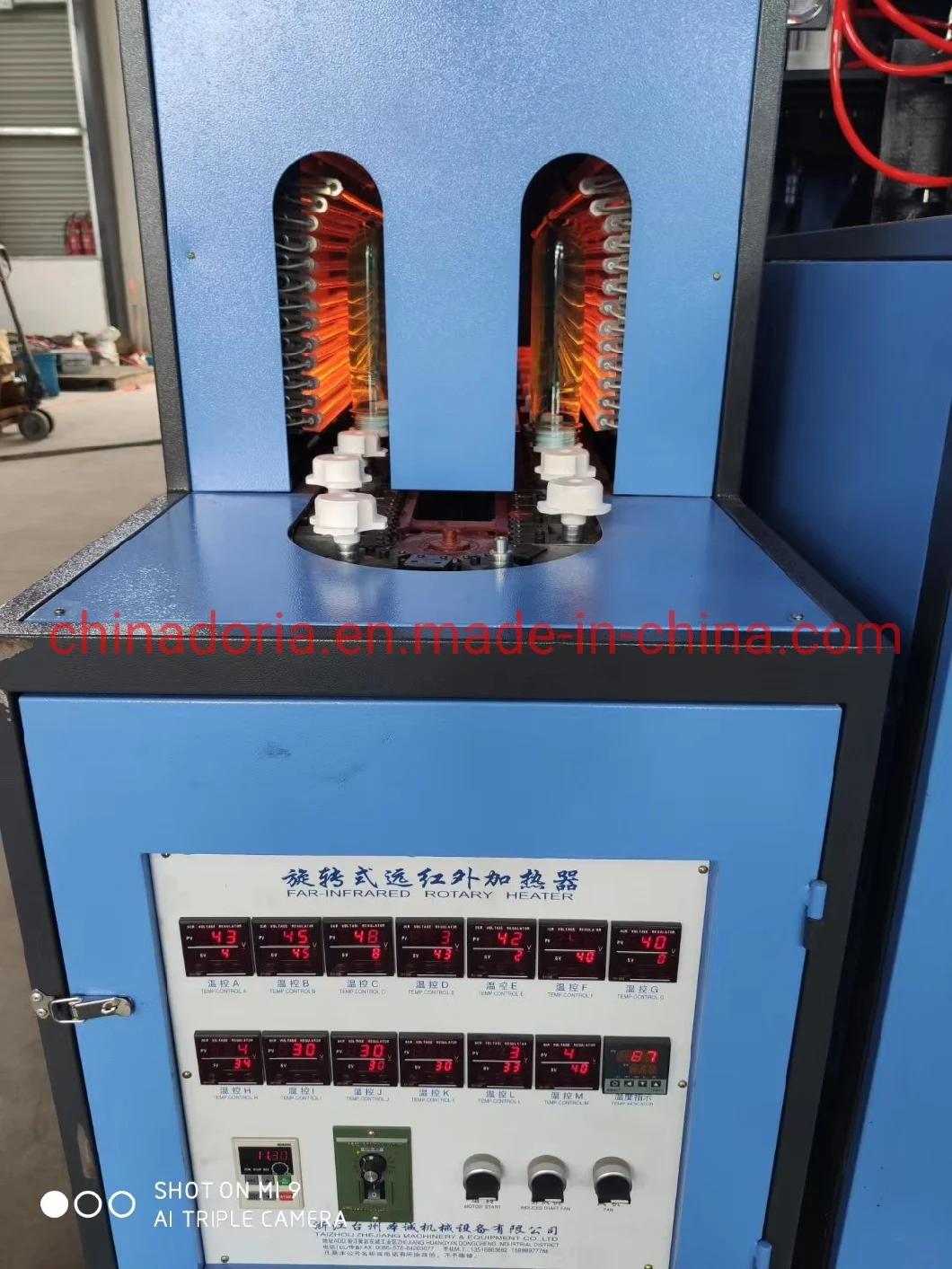 2cavity Semi-Automatic Plastic Bottle Blow Molding Machine 2blower
