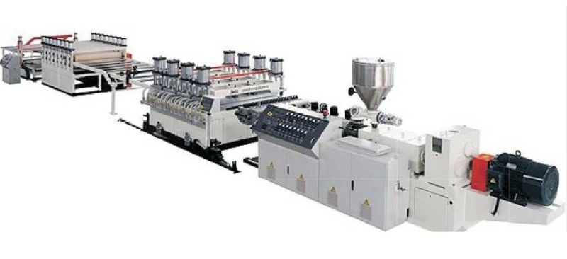 Foamed Skinning PVC Sheet Making Machine / Kitchen Cabinet Plate Extrusion Line