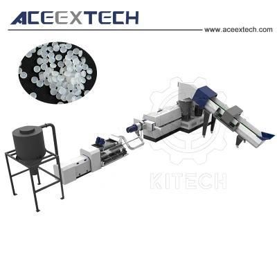 Professional Design Waste PP PE Plastic Granulating Line/PP PE Film Pelletizing ...