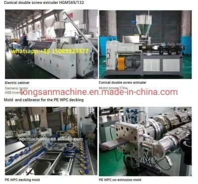 PP PE WPC Composite Decking Fence Extruder Machine Production Line Manufacturer