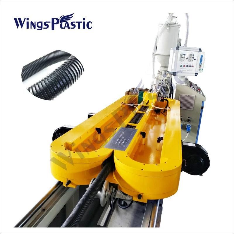 Single Wall Flexible Plastic Corrugated Conduit Pipe Making Machine / Tube Corrugator Machine