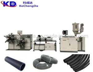 China Plastic PE Single Wall Corrugated Pipe Extrusion Making Machine