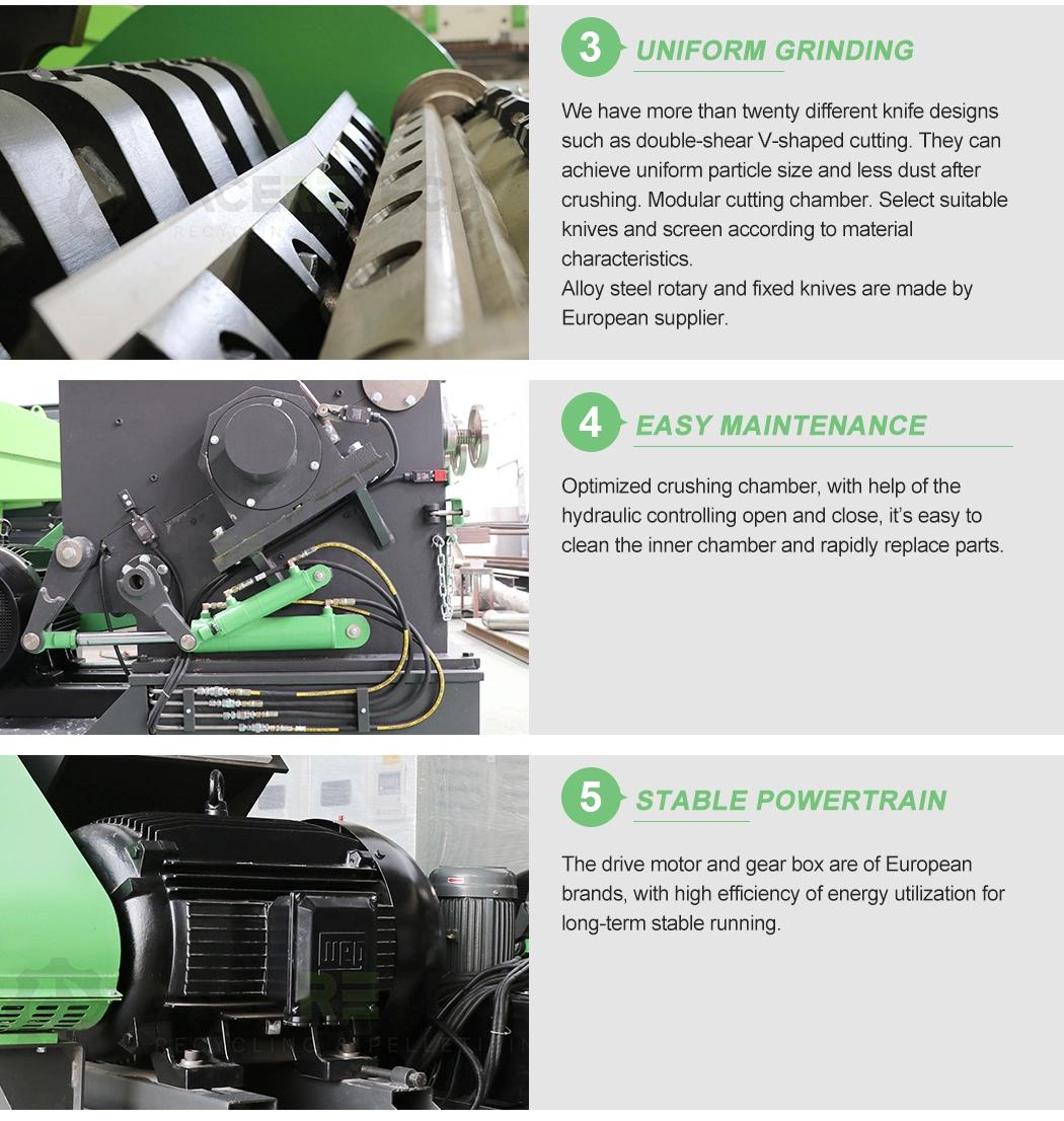 GF (022) Economic PE HDPE Plastic Scrap Bag Crusher Machine