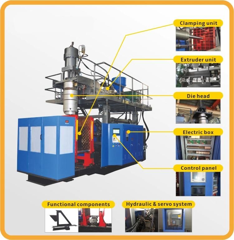 China Supplier Automatic Extrusion Plastic Big Water Tank Container Blow Molding/Moulding Equipment
