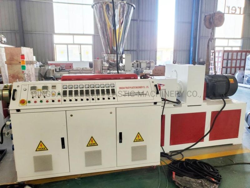 Plastic PVC Profile Making Machine Twin Conical Screw Extruder Line Price