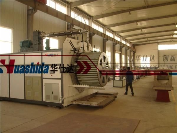 Spiral Pipe Tube Extrusion Line PE/PP Plastic Extruder